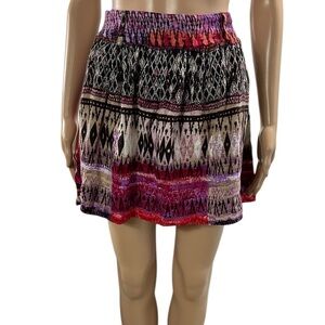 Tracy Evans Limited Multicolor Boho Print Mini Skirt Size Small